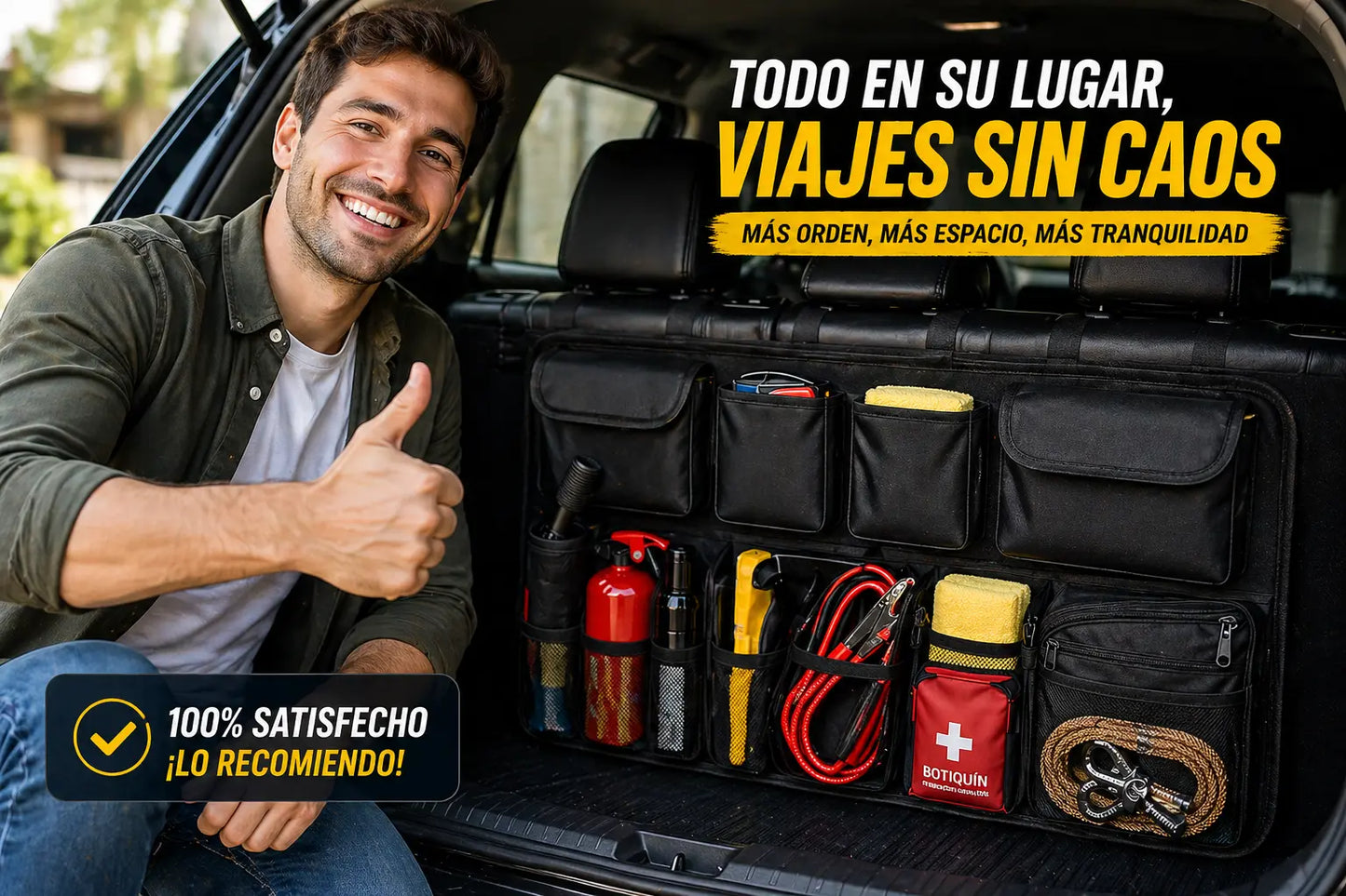 ORGANIZADOR MALETERO PARA CARRO