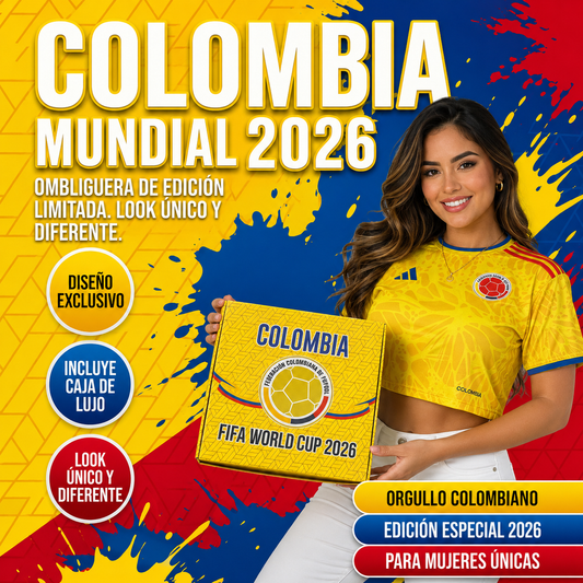 Crop top selección Colombia 2026 + caja de regalo