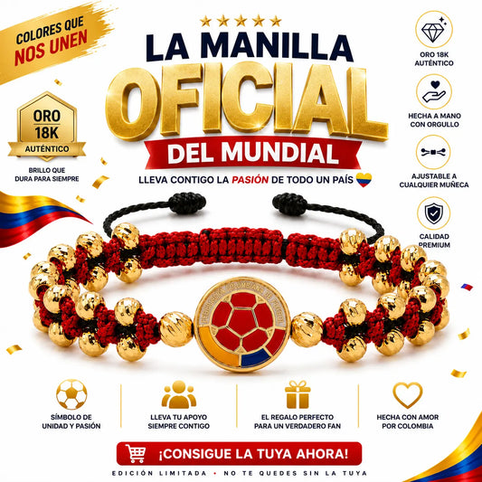 MANILLA  SELECCIÓN COLOMBIA  + CAJA DE REGALO