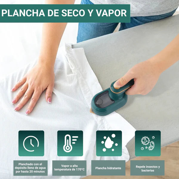 Mini Plancha VaporPro Mini Portatil – Compacta, Potente y Fácil de Usa